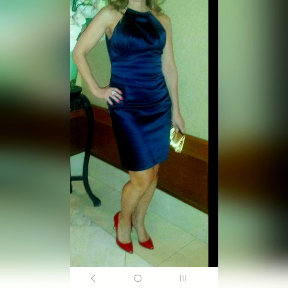 Navy Blue Cocktail Dress